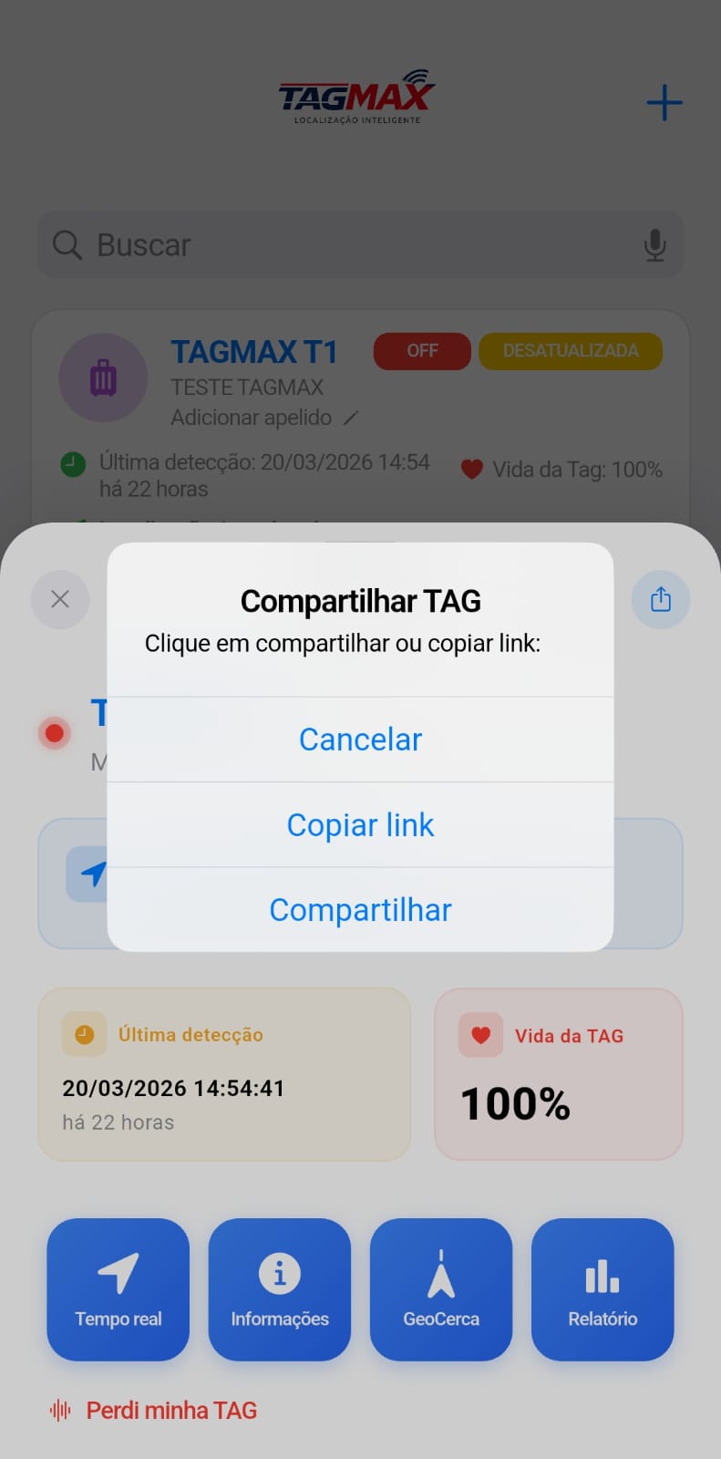 Compartilhar TAG