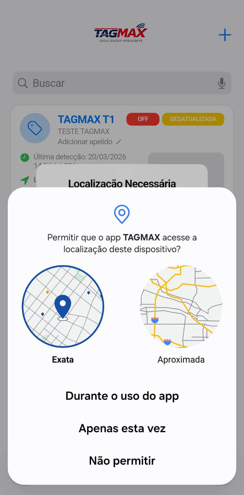 Permissão de Localização