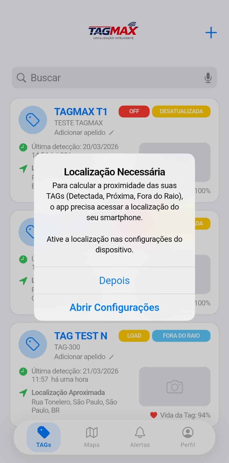 Localização Necessária