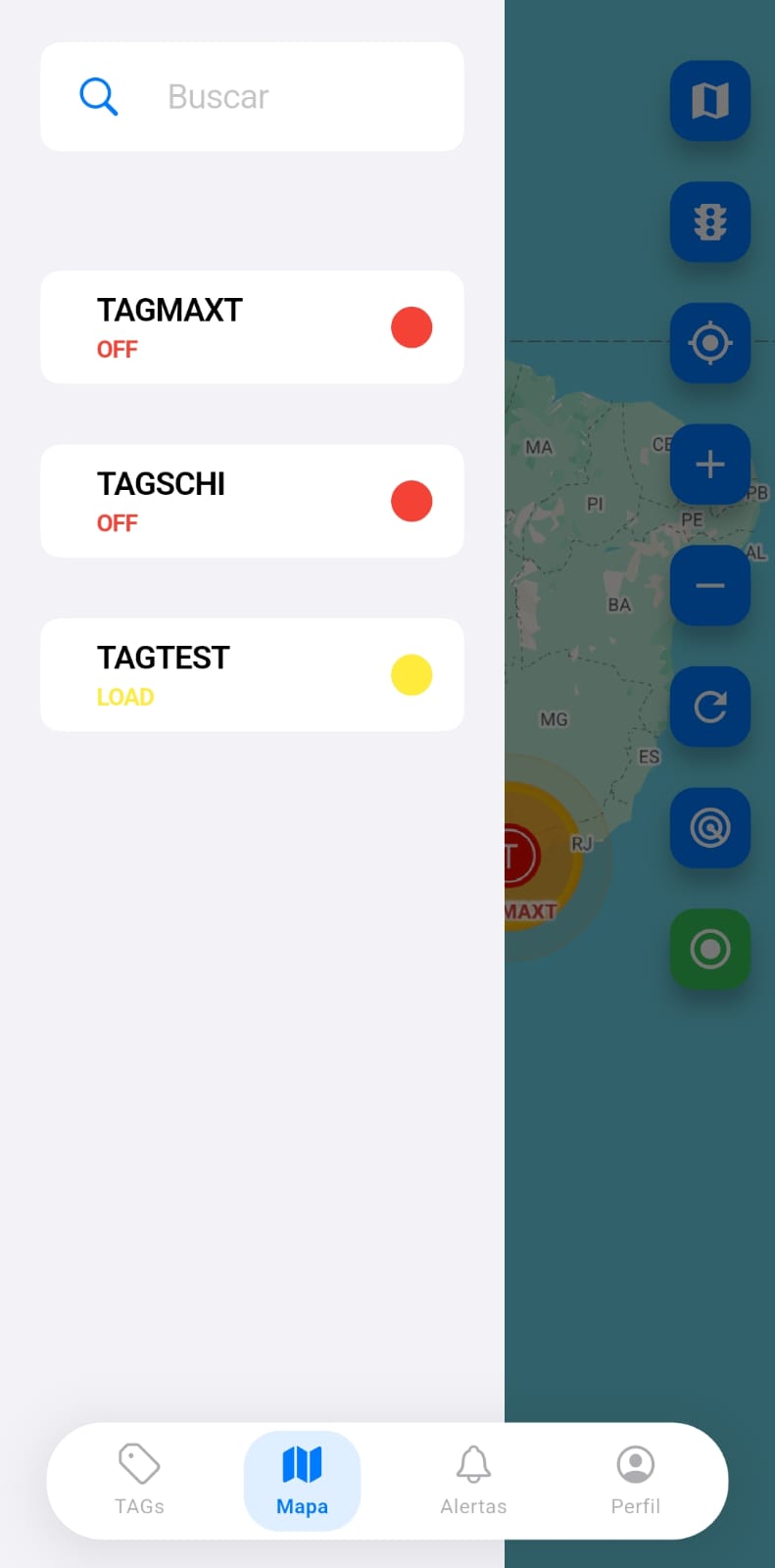 Selecionar TAG no Mapa